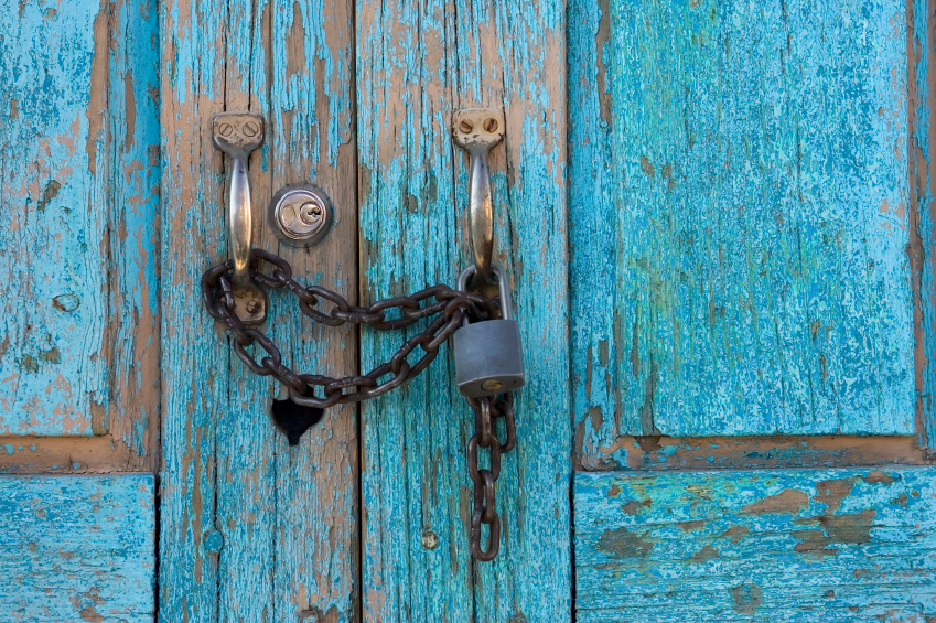 Door with lock