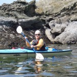 Me paddling my small kayak