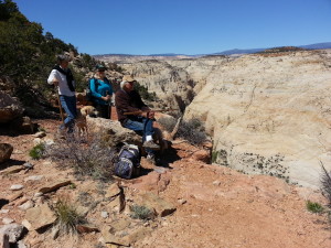 Hiking with new friends